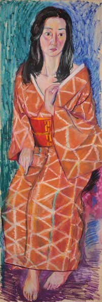 Woman with Kimono